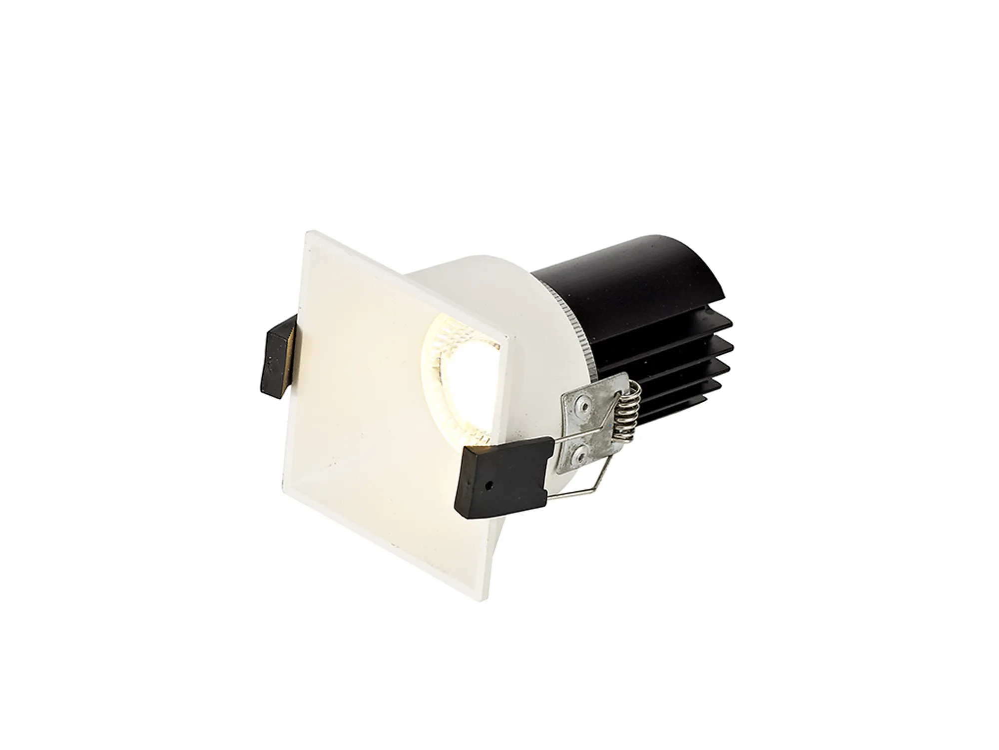 Biox 12 Tridonic Powered 12W 3000K 1200lm 36° CRI>90 LED Engine  White Square Fixed Recessed Spotlight; IP20